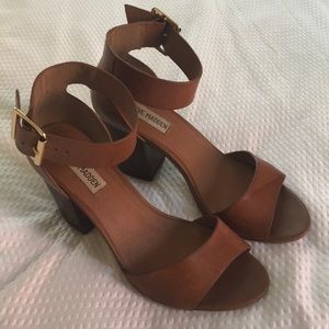 Steve Madden block heel ankle strap sandals
